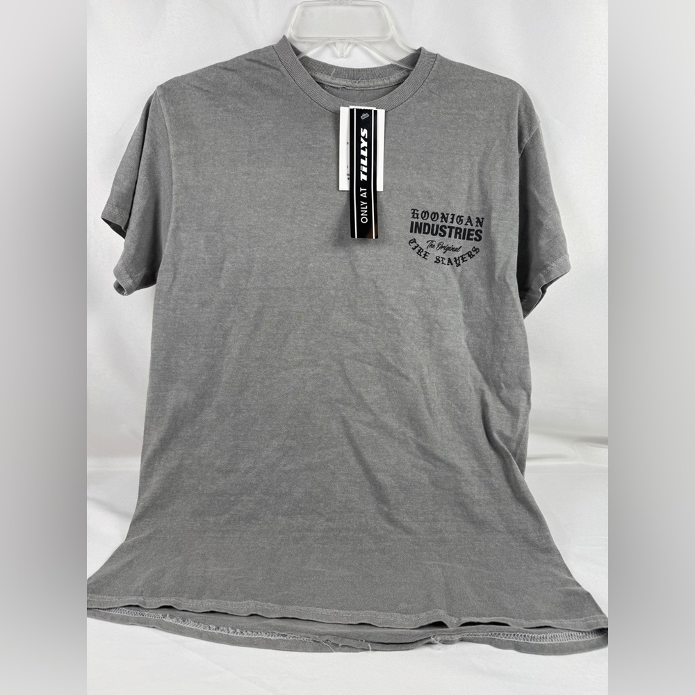 Hoonigan industries tire slayers shirt small grey
